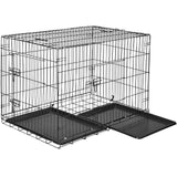 Cage pliable double pour chiens en acier 106 x 70cm