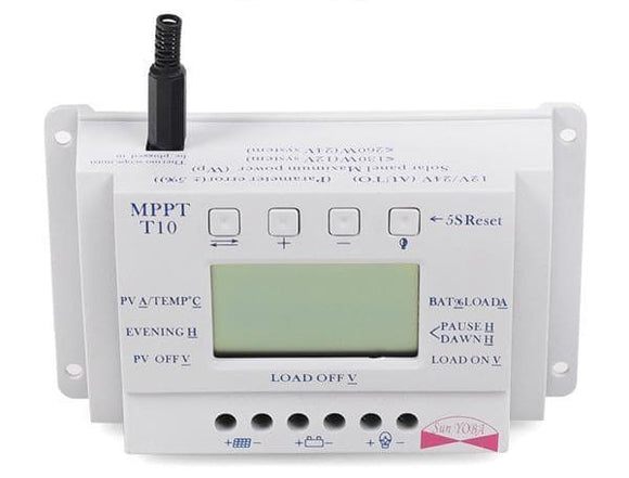 Régulateur de charge solaire MPPT 10 A - 12 V/24 V