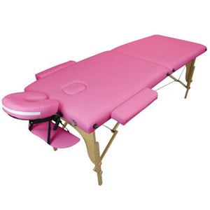 Table pliante thérapeutique de massage rose 2 zones