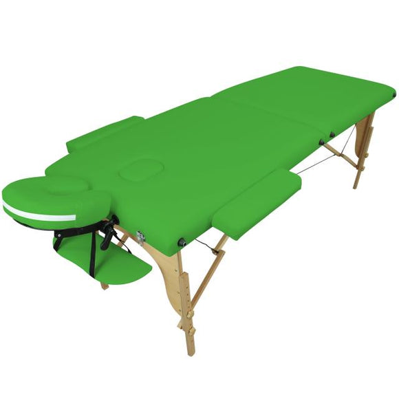 Table pliante thérapeutique de massage verte 2 zones