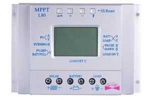 Régulateur de charge solaire MPPT 80 A - 12 V/24 V