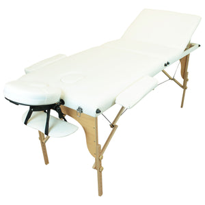 Table pliante thérapeutique de massage blanche 3 zones