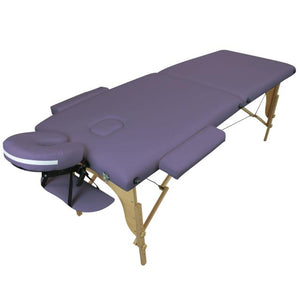 Table pliante thérapeutique de massage violette 2 zones