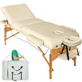 Table plante thérapeutique de massage ép 10cm 3 zones beige