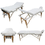 Table pliante thérapeutique de massage blanche 3 zones ép 10cm
