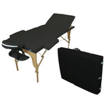 Table pliante thérapeutique de massage marron foncé 3 zones