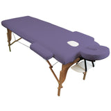 Drap housse en éponge pour table de massage violet