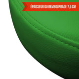 Tabouret rond pivotant 360° hauteur réglable - vert